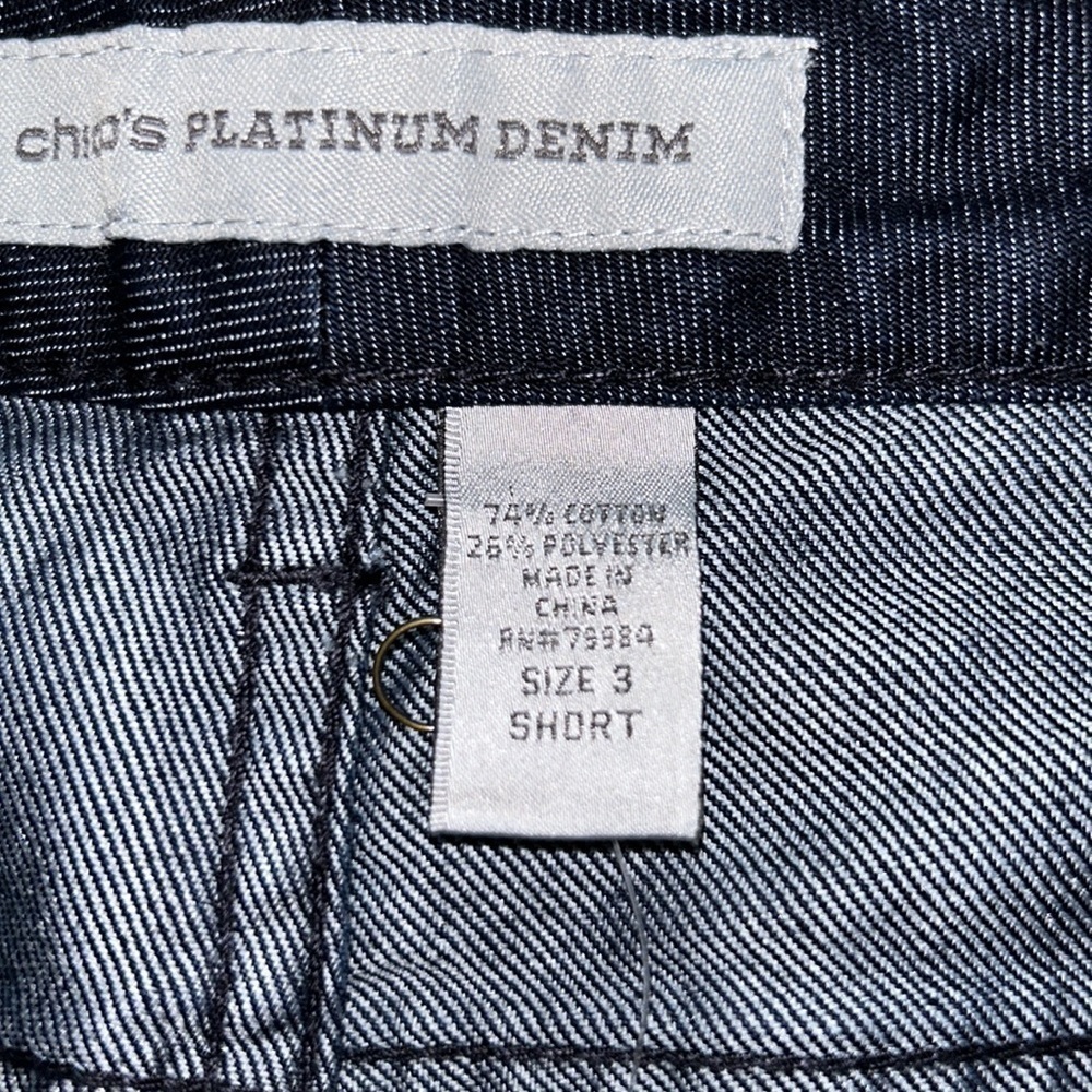 NWT Chico’s Platinum Denim Ultimate Fit Boot Leg Jeans Size 3 Short - Picture 10 of 10